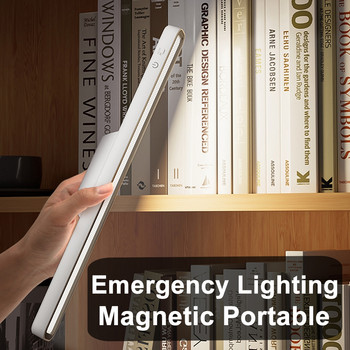 Настолна лампа LED USB акумулаторна светлина Безстепенно затъмняване Настолна лампа Висяща магнитна нощна лампа за спалня Настолни лампи за четене