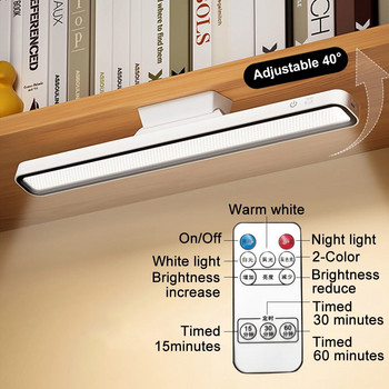 Настолна лампа LED USB акумулаторна светлина Безстепенно затъмняване Настолна лампа Висяща магнитна нощна лампа за спалня Настолни лампи за четене