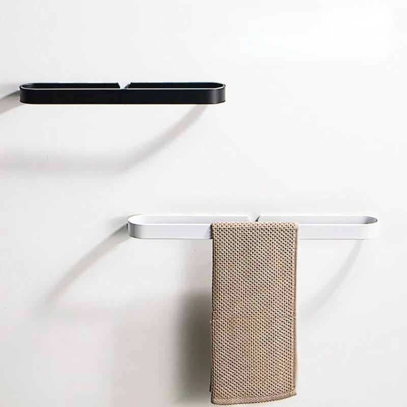 Käterätikuivati rätikuhoidja Vannitoa käterätikud nagi nagi must hall ruumi alumiiniumist seinale riputatav käterätikuivati rõngasriba hoiuriiul