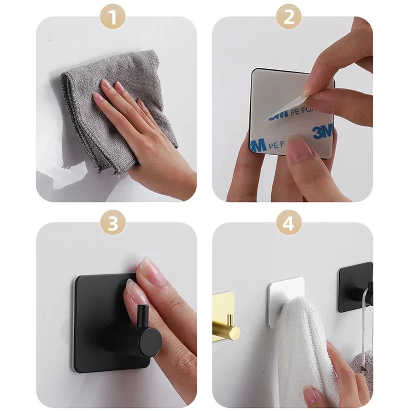 Lipnus vonios kambario kabliukas Raktų krepšys dušo durelių chalatas Rankšluosčių lipni kabykla Virtuvės aksesuarai Užrašinėjui Sieniniai lipdukai Kabliukai