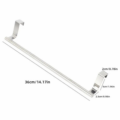 Θήκη για πετσέτες κουζίνας πάνω από το ντουλάπι πετσέτα πάνω από την πόρτα Θήκη για πετσέτες τσαγιού Βάση πετσετών για ντουλάπια κουζίνας και μπάνιου