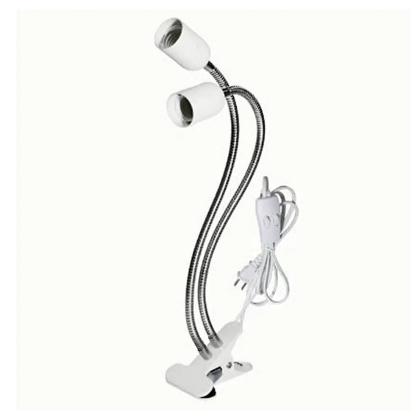 Μαύρο άσπρο βύσμα κλιπ στο φως, βιδωτό κλιπ λάμπας στο γραφείο φωτιστικό για γραφείο, κεφαλάρι κρεβατιού με διακόπτη on/off, λάμπα σφιγκτήρα για ανάγνωση