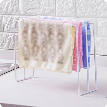 Οικιακή χρήση Σχάρες για πετσέτες οικιακής χρήσης Βολικές πετσέτες Stand ξεσκονόπανο Ύφασμα ανεξάρτητη θήκη για στεγνό ράφι για χρήση στο στέγνωμα αποθήκευσης