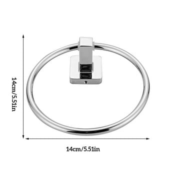 Δαχτυλίδι για πετσέτες από ανοξείδωτο ατσάλι Κρεμάστρα κουζίνας μπάνιου για πετσέτες ράφι τοίχου