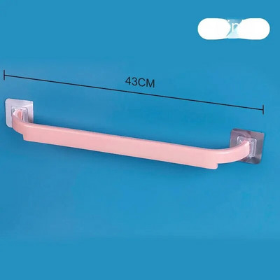 Σχάρα για πετσέτες τοίχου με 2 ράβδους Χωρίς διάτρηση Προέκταση τουαλέτας Μπάνιου με μονή ράβδο Προσαρμόσιμο σχέδιο