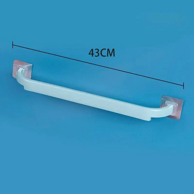 Σχάρα για πετσέτες τοίχου με 2 ράβδους Χωρίς διάτρηση Προέκταση τουαλέτας Μπάνιου με μονή ράβδο Προσαρμόσιμο σχέδιο