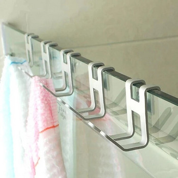 Κρεμάστρα για πετσέτες μπάνιου Χώρος Γάντζος πόρτας από αλουμίνιο Σχήμα H Κρεμαστό ράφι μπάνιου κουζίνας αποθήκευσης ντους Σχάρες οργάνωσης πετσετών Υλικό