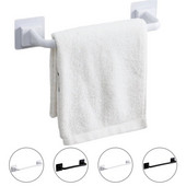 Nový bezšvíkový stojan na kúpeľňové uteráky bez dierovania, kuchynský multifunkčný kryt na hrnce, úložný stojan na handričky, plastová polica