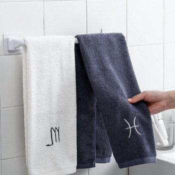Νέο κάλυμμα κατσαρόλας πολυλειτουργικό κρεμάστρα για πετσέτες μπάνιου, χωρίς διάτρηση, πλαστικό ράφι