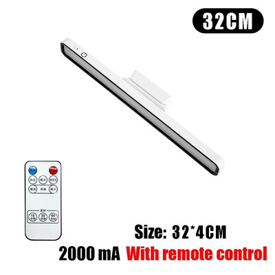 Φωτιστικό γραφείου ανάγνωσης LED USB Επαναφορτιζόμενο φως Επιτραπέζιο φωτιστικό με τηλεχειριστήριο φωτιστικό νύχτας για ντουλάπα υπνοδωματίου