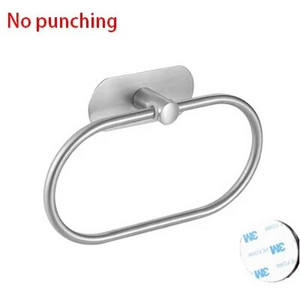 Δαχτυλίδι για πετσέτες μπάνιου από ανοξείδωτο ατσάλι Αυτοκόλλητες πετσέτες θήκη Πετσέτες χειρός επιτοίχιες για κουζίνα μπάνιου