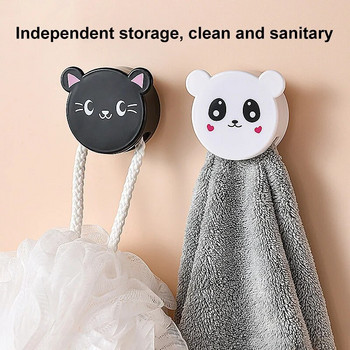 Κλιπ πετσέτας μπάνιου χωρίς διάτρηση Cartoon Viscose Towel Storage Clip Κουζίνα Επιτοίχια κρεμάστρα για πετσέτες Little Monster Βύσμα για πετσέτες