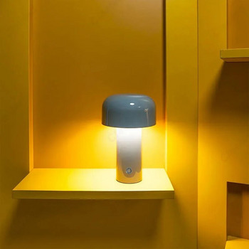 Италианска дизайнерска настолна лампа с гъби Нощна лампа Преносима безжична сензорна акумулаторна декоративна лампа USB нощна лампа Настолна лампа