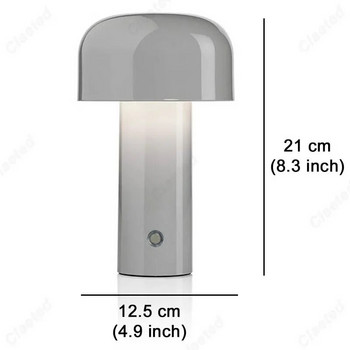 Επιτραπέζιο φωτιστικό με μανιτάρια ιταλικής σχεδίασης Νυχτερινό φωτιστικό Φορητό επαναφορτιζόμενο διακοσμητικό φωτιστικό αφής USB Φωτιστικό κομοδίνου Φωτιστικό γραφείου