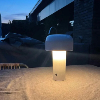 Италианска дизайнерска настолна лампа с гъби Нощна лампа Преносима безжична сензорна акумулаторна декоративна лампа USB нощна лампа Настолна лампа