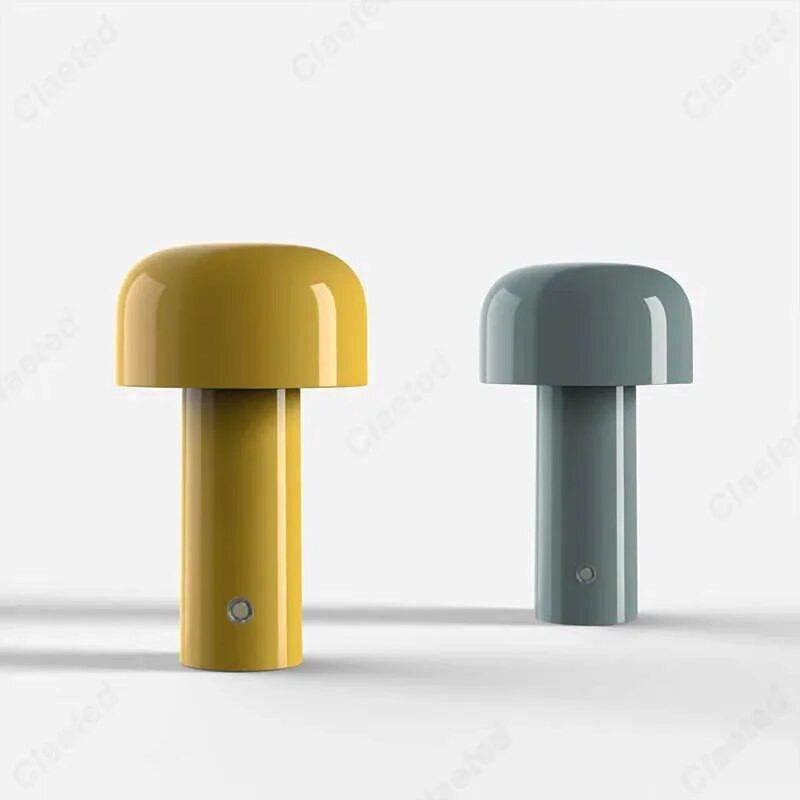 Italų dizainerio grybų stalo lempa Naktinė lemputė Nešiojama belaidė jutiklinė įkraunama dekoravimo lempa USB naktinė lempa Stalinė lempa
