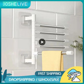 Περιστρεφόμενη κρεμάστρα για πετσέτες μπάνιου Φορητή επιτοίχια αντιδιαβρωτική κρεμάστρα αποθήκευσης Οικιακό αδιάβροχο εργαλείο θήκης για πετσέτες