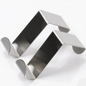 2τμχ Γάντζος πόρτας από ανοξείδωτο χάλυβα Τύπος Ζ Ντουλάπι κουζίνας Ρούχα Αποθήκευση σπιτιού Κρεμάστρα Πετσέτα μπάνιου Οργάνωση Hardware Αξεσουάρ