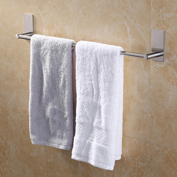 HOT SALES!!! Μπάνιο από ανοξείδωτο ατσάλι αυτοκόλλητη βάση για πετσέτες κρεμάστρα ρούχων κρεμάστρα χονδρική Dropshipping