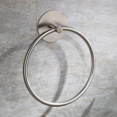 304 Nerūdijančio plieno rankšluosčių žiedo klijai, šlifuoti, juodi, apvalūs, montuojami ant sienos tualeto vonios kambario rankšluosčių laikiklio žiedo lentynos kabykla