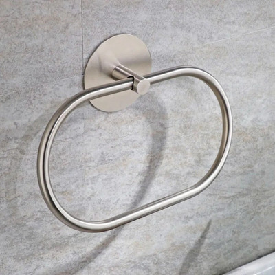 304 Nerūdijančio plieno rankšluosčių žiedo klijai, šlifuoti, juodi, apvalūs, montuojami ant sienos tualeto vonios kambario rankšluosčių laikiklio žiedo lentynos kabykla