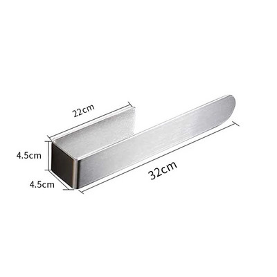 Rankšluosčių žiedas Lipnus vonios kambario virtuvės rankšluostis Rankšluosčių laikiklio strypas ant sienos Nerūdijančio plieno matinis juodas 2023 m.