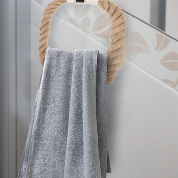 Σχάρα για πετσέτες οικιακής χρήσης, υφαντό σχέδιο, ράφι αποθήκευσης πετσετών Ρουστίκ, χειροποίητη διακόσμηση για πετσέτες