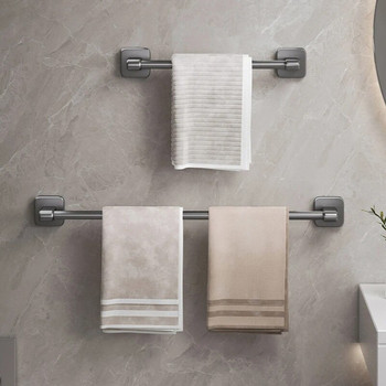Κρεμάστρα για πετσέτες μπάνιου Επιτοίχια γκρι λευκή θήκη πετσετών Αποθήκευση κουζίνας Αξεσουάρ Organizer μπάνιου