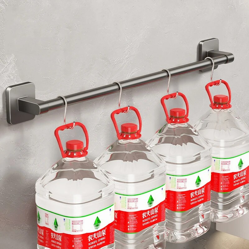 Κρεμάστρα για πετσέτες μπάνιου Επιτοίχια γκρι λευκή θήκη πετσετών Αποθήκευση κουζίνας Αξεσουάρ Organizer μπάνιου