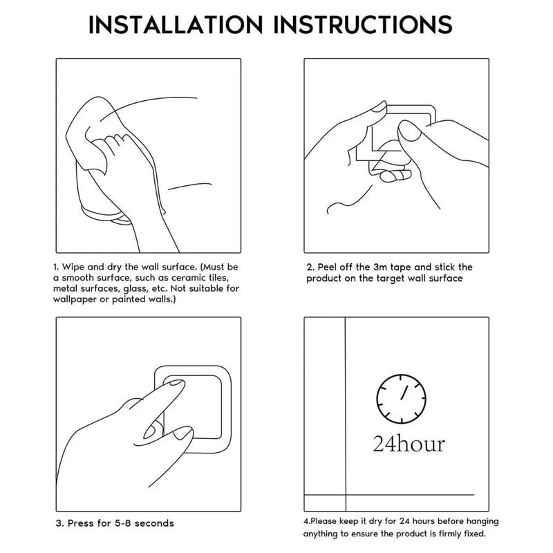 Rankšluosčių kabykla Paprasta vonios tualeto šepečiu 304 nerūdijančio plieno rankšluosčių kabykla Be perforavimo rankšluosčių pakabinama vieno strypo rankšluosčių juosta