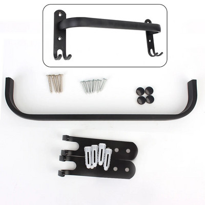 Sieninis rankšluosčių kabykla Aliuminis dušo kambario laikiklis Rankšluosčių kabykla Rankšluosčių laikiklis 30-50 CM Daugiasluoksnis rankšluosčių laikiklis Vonios kambario priedai