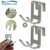 1/2 ΤΕΜ. Γάντζοι αλουμινίου Δωρεάν τρύπα ντους με πετσέτα γυάλινης πόρτας Θήκες ξυριστικής θήκης Μπάνιο Οργάνωση κουζίνας Ράφια αποθήκευσης σπιτιού