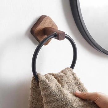 Δαχτυλίδι για πετσέτες από αλουμίνιο για πετσέτες μπάνιου Κρεμάστρα για πετσέτες μπάνιου για επιτοίχια βάση αποθήκευσης κουζίνας