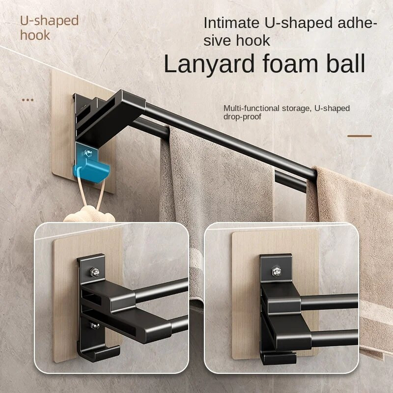 Vannitoa käterätikuivati ilma auguta 40-50 cm käterätikuivati Vannitoa alumiiniumsulamist hoiustamisriiul Seinale kinnitatavad vannitoatarvikud