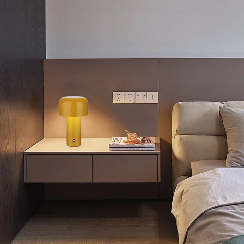 Ιταλικό επιτραπέζιο φωτιστικό LED μανιτάρι USB Μικρά νυχτερινά φώτα Μπαρ Εστιατόριο Ατμόσφαιρα Φωτιστικό κομοδίνο Φωτιστικά γραφείου φόρτισης κρεβατοκάμαρας