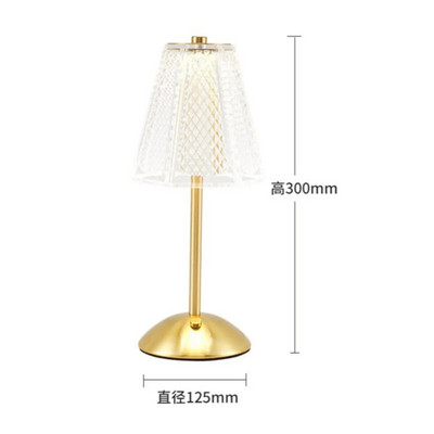 Επιτραπέζια φωτιστικά Crystal Diamond Retro Led Bar Επιτραπέζια Φωτιστικό USB Επαναφορτιζόμενη Προστασία ματιών Φωτιστικό Νύχτας για Υπνοδωμάτιο Ξενοδοχείου Γραφείου