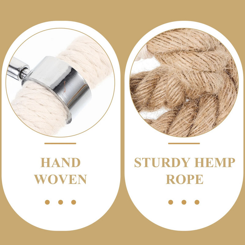 Stalak za ručnike Prsteni za ruke Boho dekor Drveni za kupaonicu Zidni držači za užad Kuka Ručnici