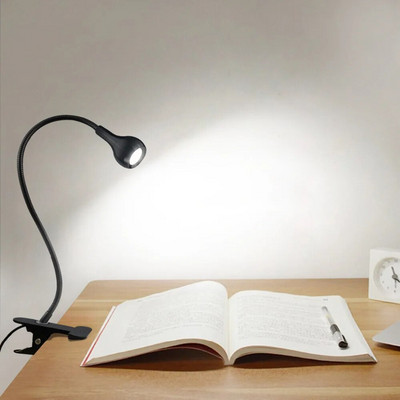 USB захранващи настолни лампи Гъвкава LED светлина с щипка за масата Учебни лампи Нощна лампа с превключвател USB LED лампа