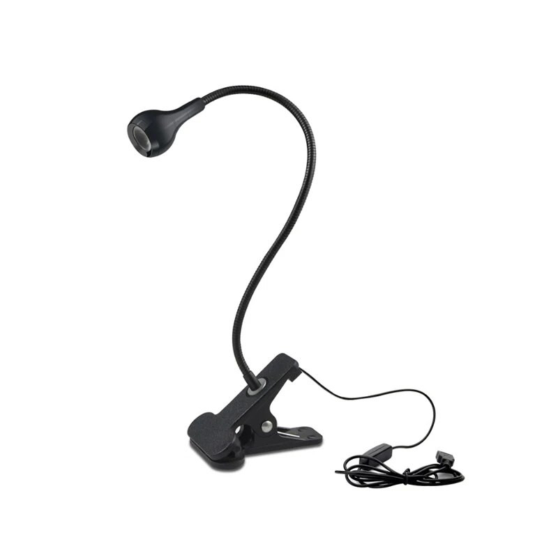 USB maitinimo stalinės lempos Lankstus LED apšvietimas su segtuku ant stalo Mokiniams Mokymosi lempos Naktinė lempa su jungikliu USB LED lempa