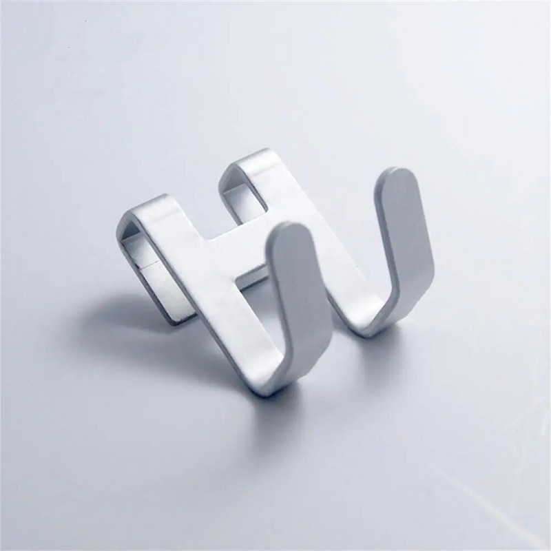 1 tk Ruumi alumiiniumist uksekonks H-kujuline rippuv Vannituba Köök hoiurest Duširätikott Lauanõuriiulid Riistvara korrastamine