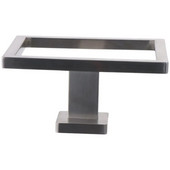 Δαχτυλίδι για πετσέτες από ανοξείδωτο ατσάλι Ασημένιο τετράγωνο θήκη για πετσέτες Κρεμάστρα πετσετών Μπάνιο