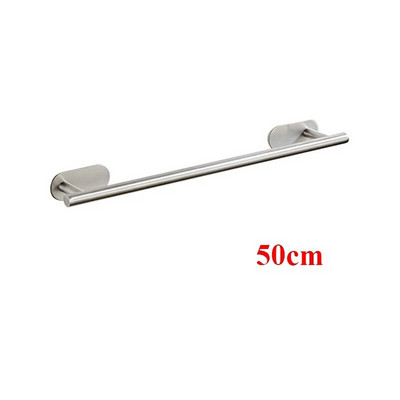 Κρεμάστρα για πετσέτες μπάνιου από ανοξείδωτο ατσάλι Αυτοκόλλητη επιτοίχια θήκη για πετσέτες μπάνιου Ράφι κρεμάστρα ρούχων