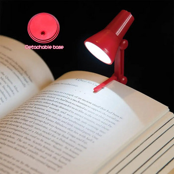 LED настолна лампа Мини сгъваема нощна лампа за книга за четене за домашна стая Компютър Преносим компютър Бюро Нощни светлини Защита на очите