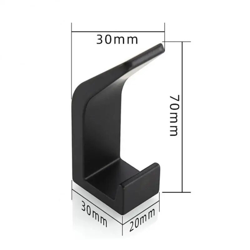 Πετστετοθήκη Μαύρο Διπλό Γάντζος Ρούχα Παλτό Γάντζος Ρόμπα Κρεβατοκάμαρας Γάντζος Λευκό Χωρίς τρύπημα Σχάρες για πετσέτες Αξεσουάρ μπάνιου κουζίνας