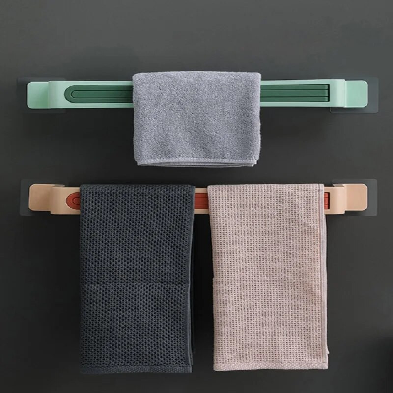 Περιστρεφόμενη πετσέτα πολλαπλών λειτουργιών στον τοίχο Βάση για πετσέτες μπάνιου χωρίς γροθιές Σχάρα αποθήκευσης κουζίνας Προμήθεια μπάνιου