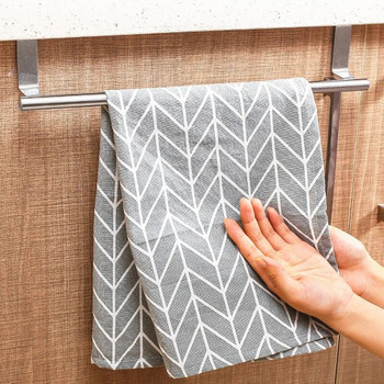 Βάση για πετσέτες πόρτας Αποθήκευση από ανοξείδωτο χάλυβα Ντουλάπι κουζίνας γενικής χρήσης Ντουλάπα μπάνιου πόρτας κρεμαστά διάφορα είδη οργάνωσης πετσετών ραφιών