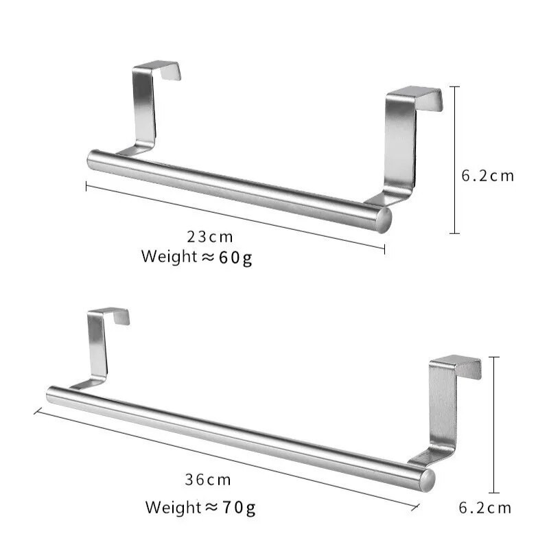 Βάση για πετσέτες πόρτας Αποθήκευση από ανοξείδωτο χάλυβα Ντουλάπι κουζίνας γενικής χρήσης Ντουλάπα μπάνιου πόρτας κρεμαστά διάφορα είδη οργάνωσης πετσετών ραφιών