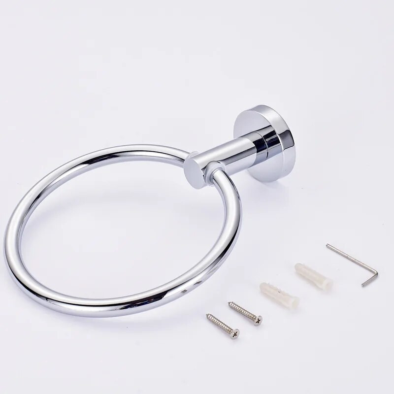 Vannitoa käterätikuhoidja hoidik Ümmargune vannirätikute rõngas Hõbedane Vannitoatarvikud Käterätikute hoidik vannitoa jaoks