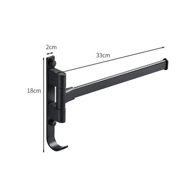 Οργάνωση ραφιών κουζίνας μπάνιου Σχάρα αποθήκευσης Θήκη για πετσέτες μπάνιου Σχάρες ράβδους ράφι Ράφι περιστρεφόμενη κρεμάστρα για πετσέτες