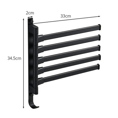Οργάνωση ραφιών κουζίνας μπάνιου Σχάρα αποθήκευσης Θήκη για πετσέτες μπάνιου Σχάρες ράβδους ράφι Ράφι περιστρεφόμενη κρεμάστρα για πετσέτες